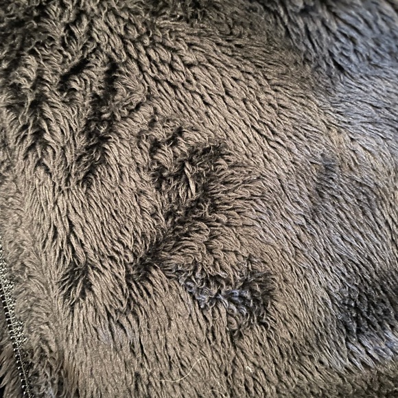 North Face Black Fuzzy Coat Jacket - Picture 2 of 3